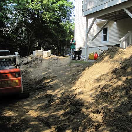 excavation-retaining-wall-installation